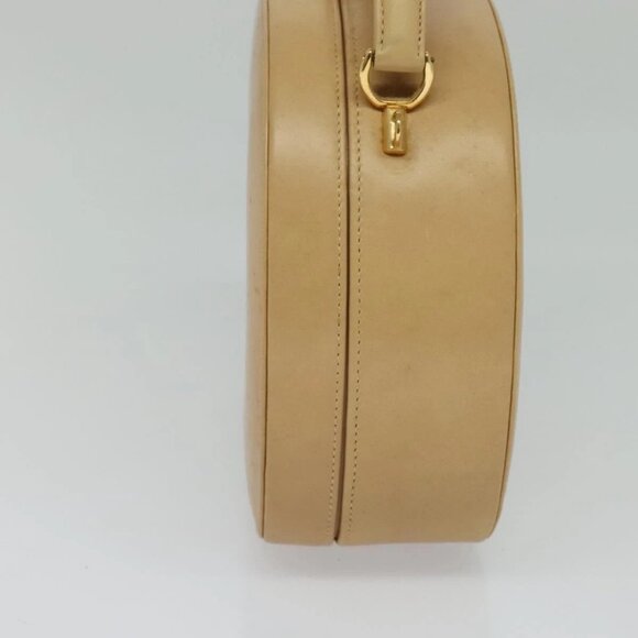 GUCCI Hand Bag Leather 2way Beige Gold 000 781 0235 Auth SW973 - Picture 6 of 16